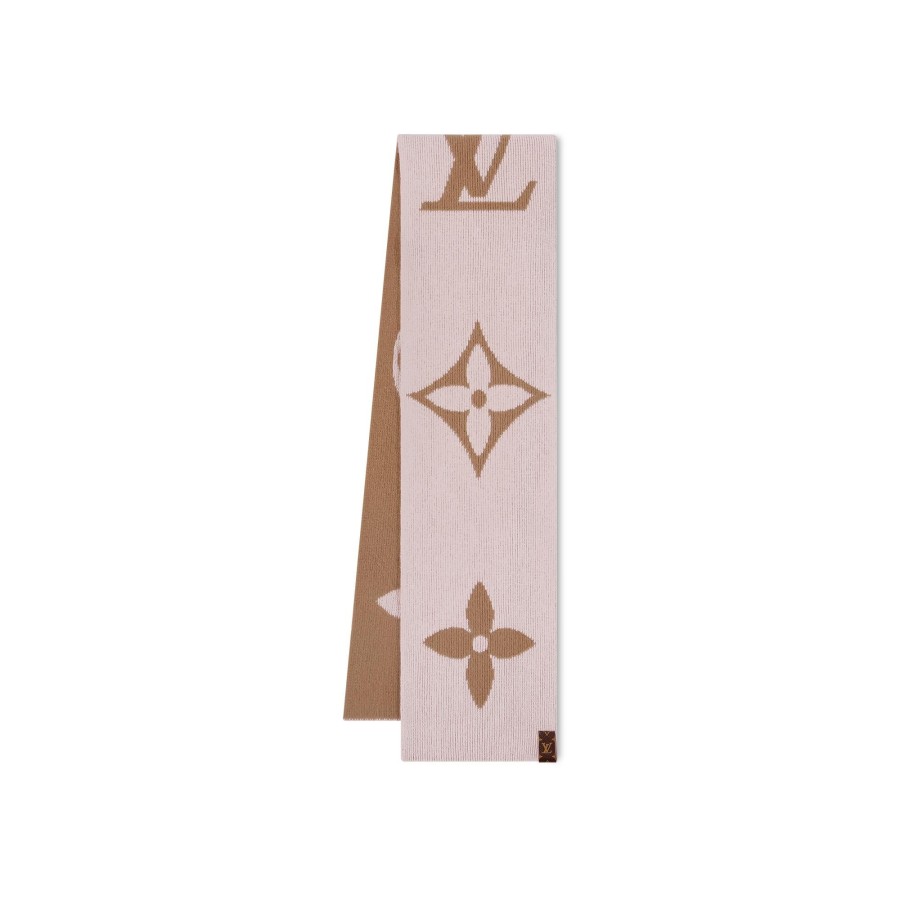 Women Louis Vuitton Scarves | Lv Medallion Knit Scarf