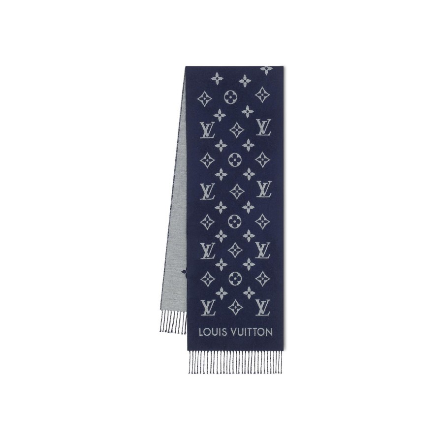 Men Louis Vuitton Scarves | All About Mng Scarf Navy Blue