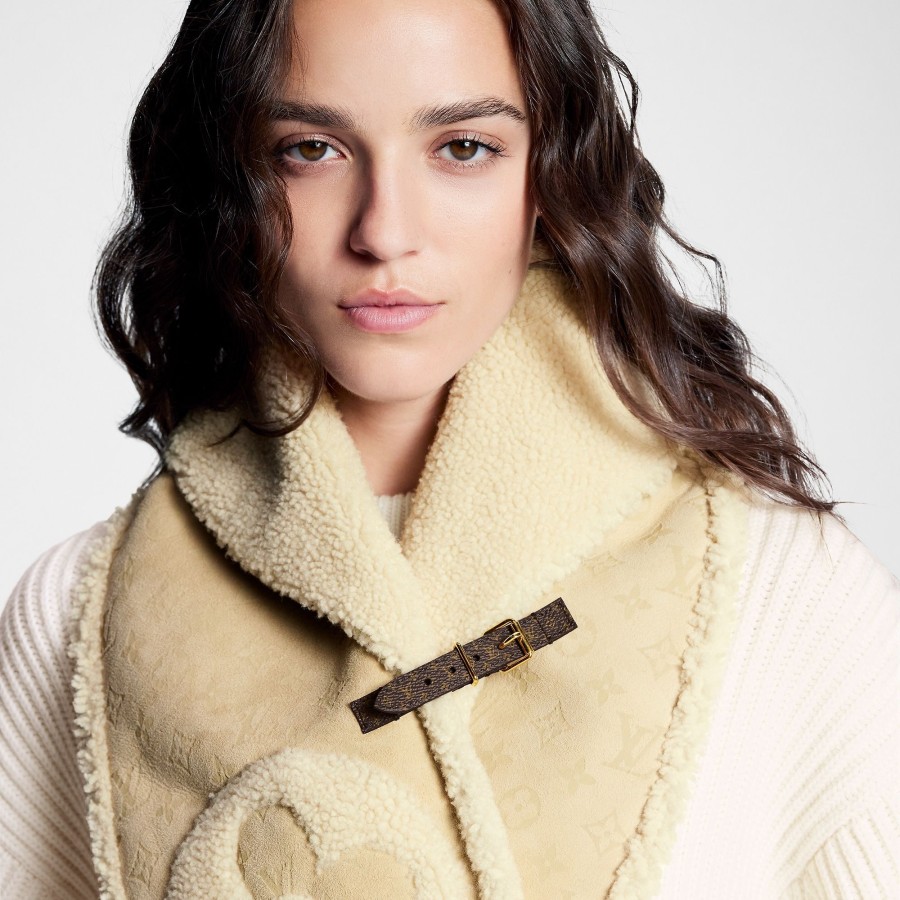 Women Louis Vuitton Scarves | Shearling Lv Snug Scarf