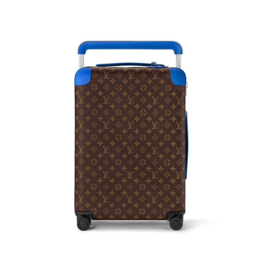 Men Louis Vuitton Rolling Luggage | Horizon 55 Blue