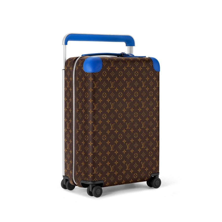 Men Louis Vuitton Rolling Luggage | Horizon 55 Blue