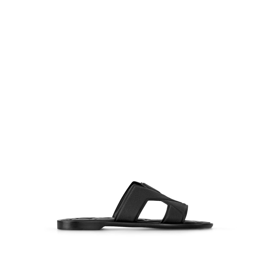 Men Louis Vuitton Sandals | Lv Oasis Mule Black