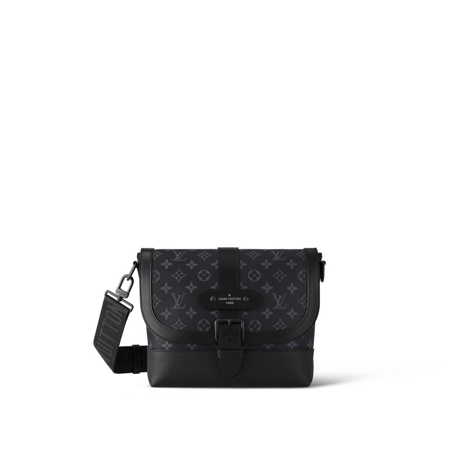 Men Louis Vuitton Iconic Monogram Bags | Saumur Messenger