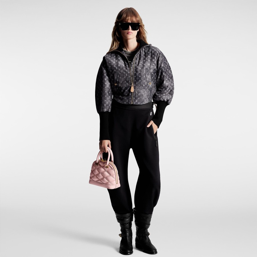 Women Louis Vuitton Coats And Jackets | Monogram Cloud Bomber Jacket Dark Grey