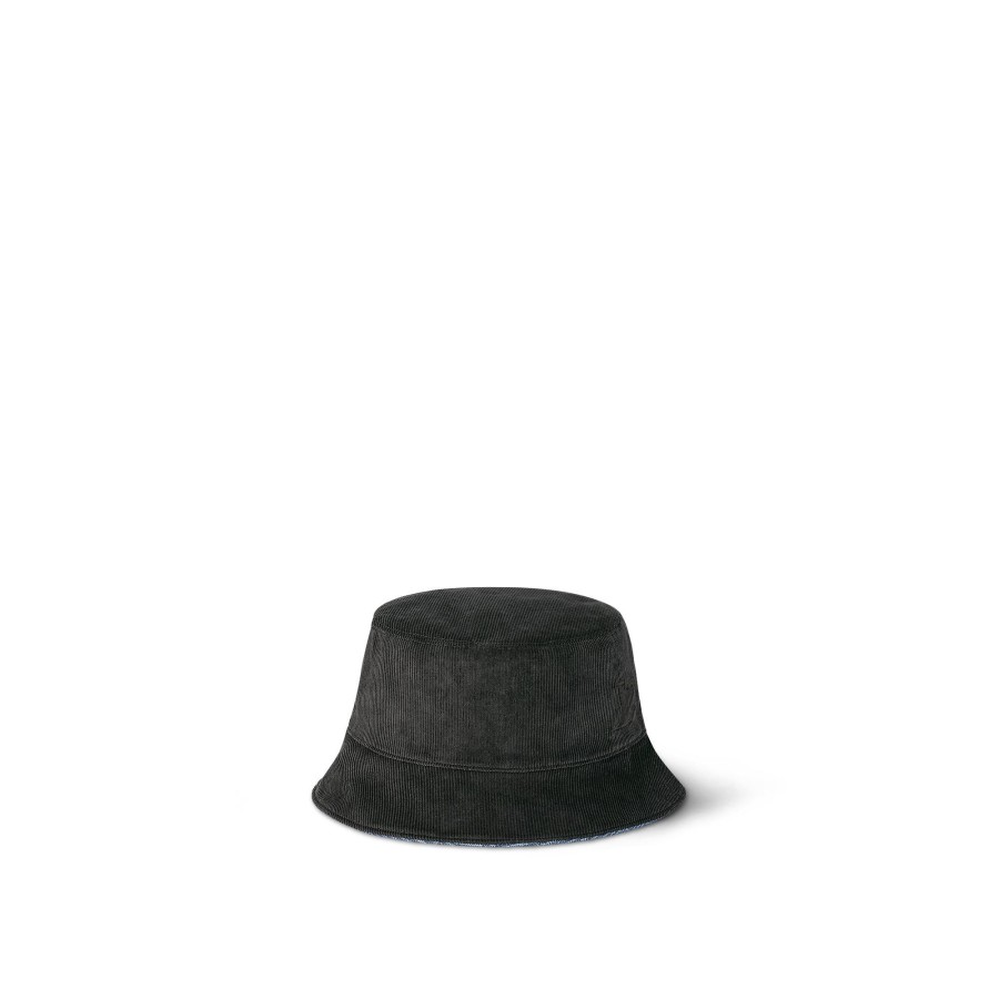 Men Louis Vuitton Hats And Gloves | Epi Mng Reversible Bucket Hat