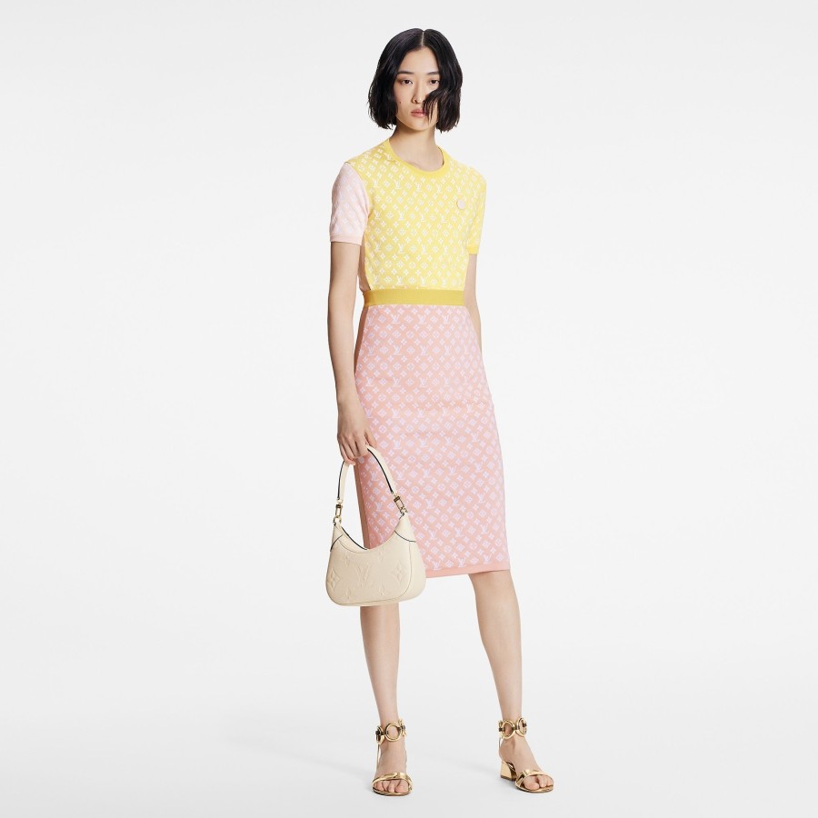 Women Louis Vuitton Knitwear | Pastel Monogram Knit Top