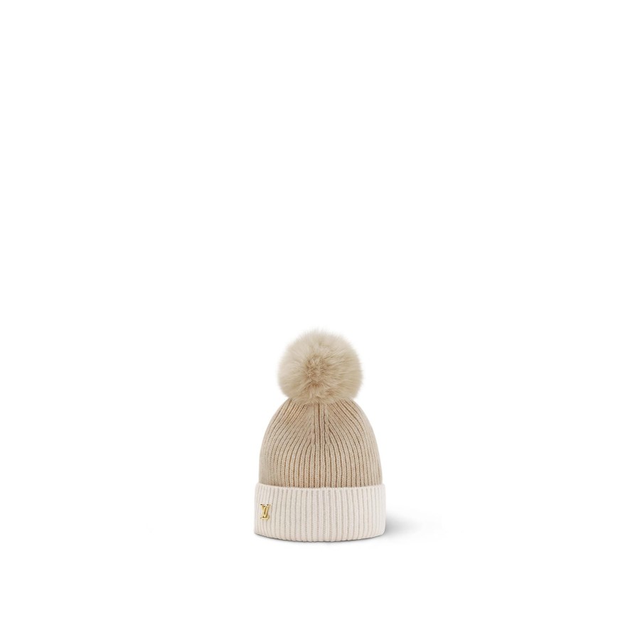 Women Louis Vuitton Hats And Gloves | Lv Cold Spark Beanie Beige