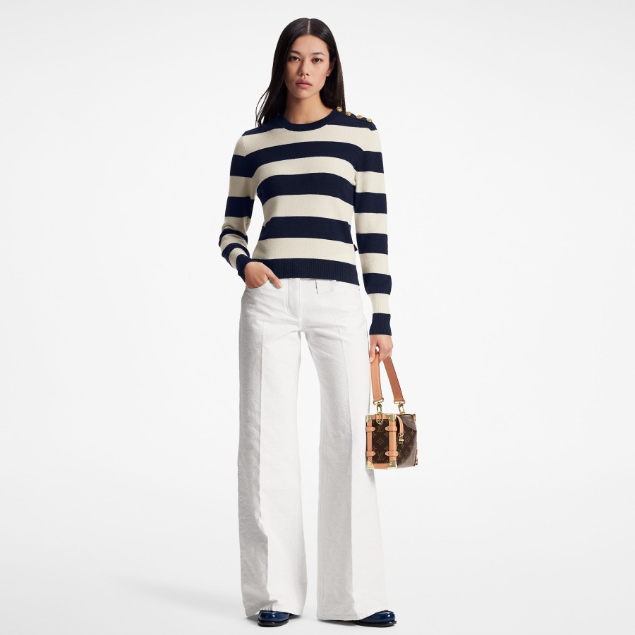 Women Louis Vuitton Knitwear | Chunky Stripes Pullover