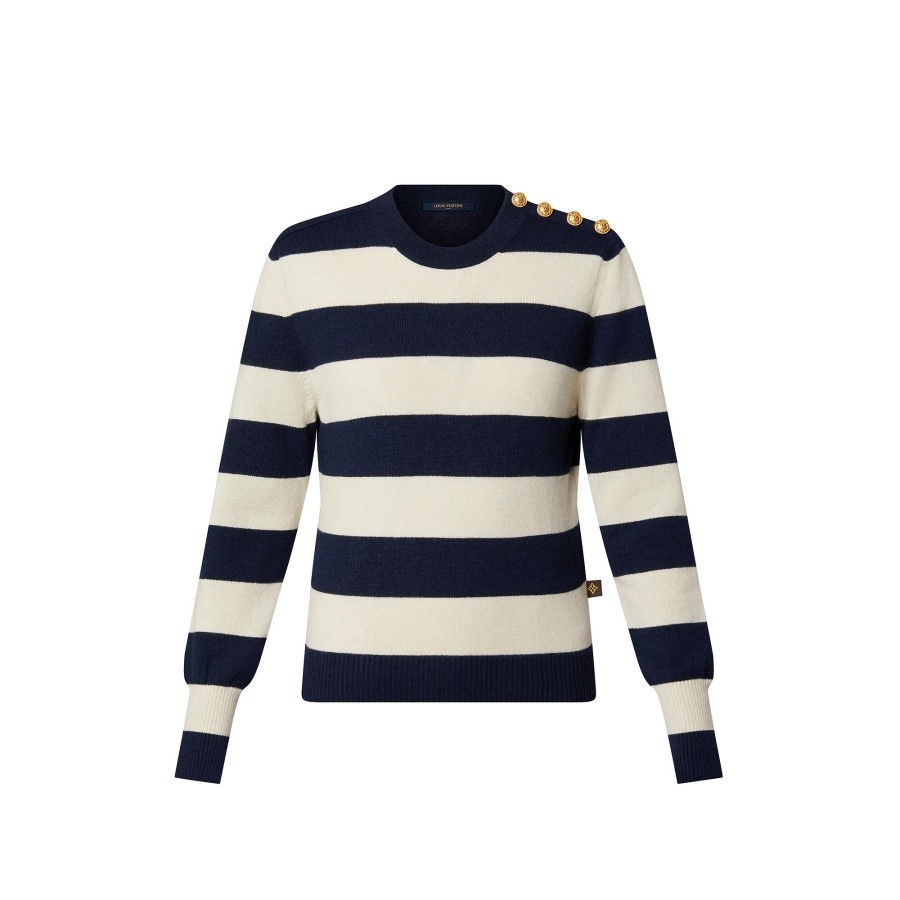 Women Louis Vuitton Knitwear | Chunky Stripes Pullover