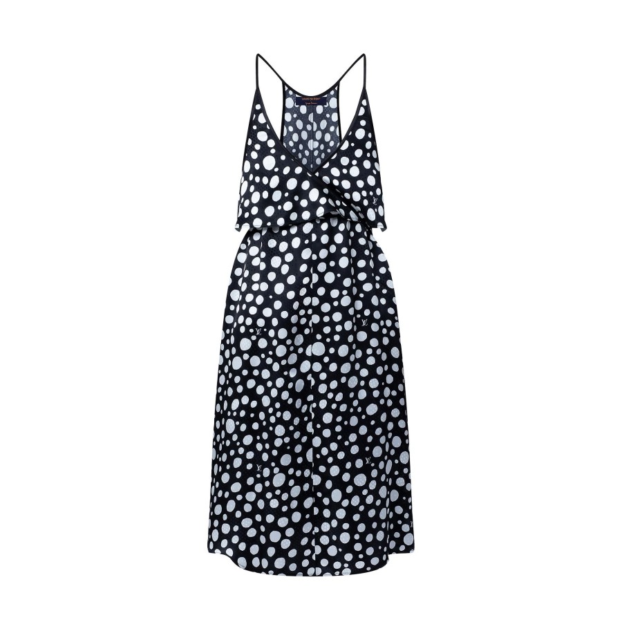 Women Louis Vuitton Dresses | Lv X Yk Infinity Dots Flounce Dress