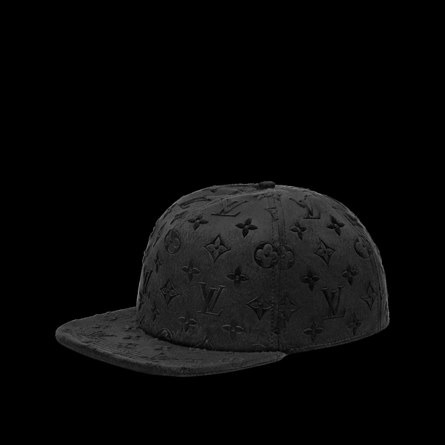 Men Louis Vuitton Hats And Gloves | Monogram Velvet Cap Black