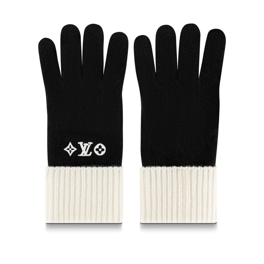 Women Louis Vuitton Hats And Gloves | Lv Headline Gloves Black