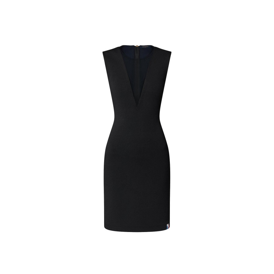 Women Louis Vuitton Dresses | Tulle Insert Fitted Dress