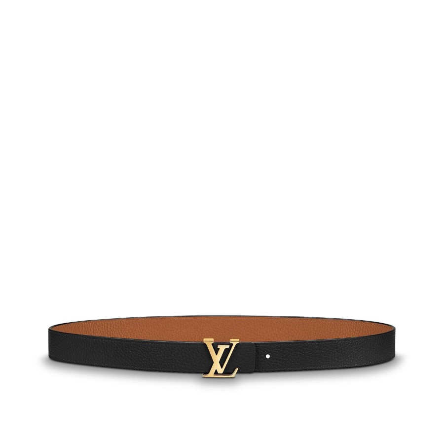 Women Louis Vuitton Belts | Lv Initiales 30Mm Reversible Belt Black