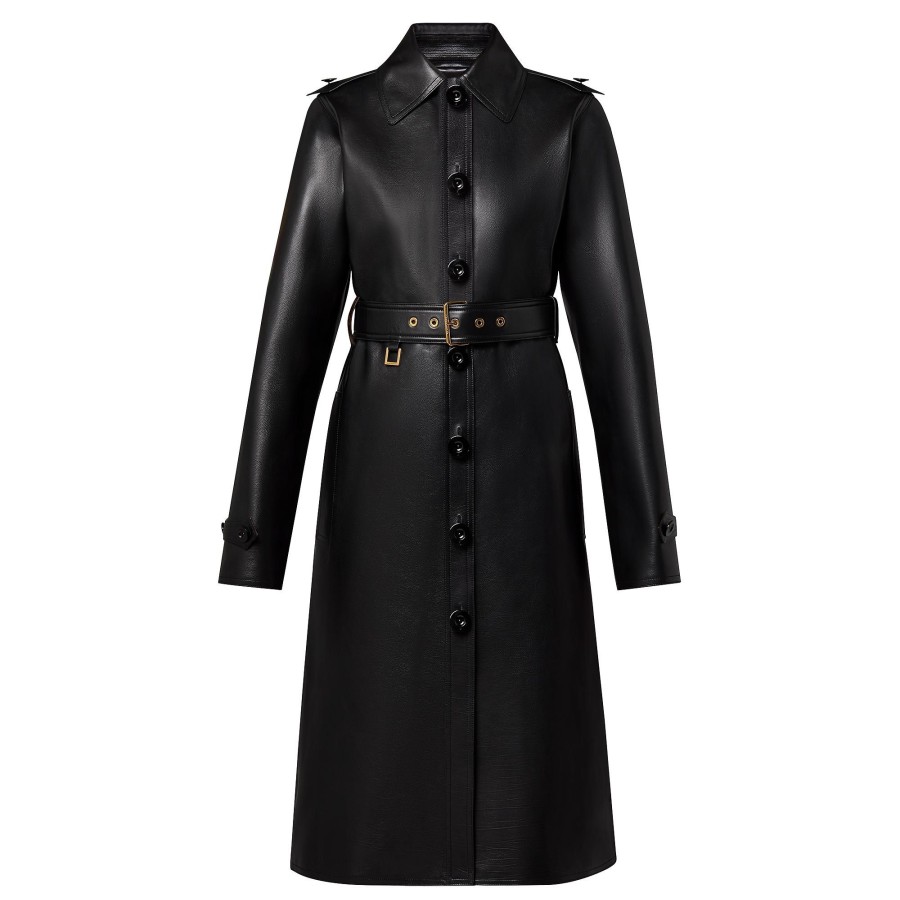 Women Louis Vuitton Coats And Jackets | Nappa Leather Trench Coat