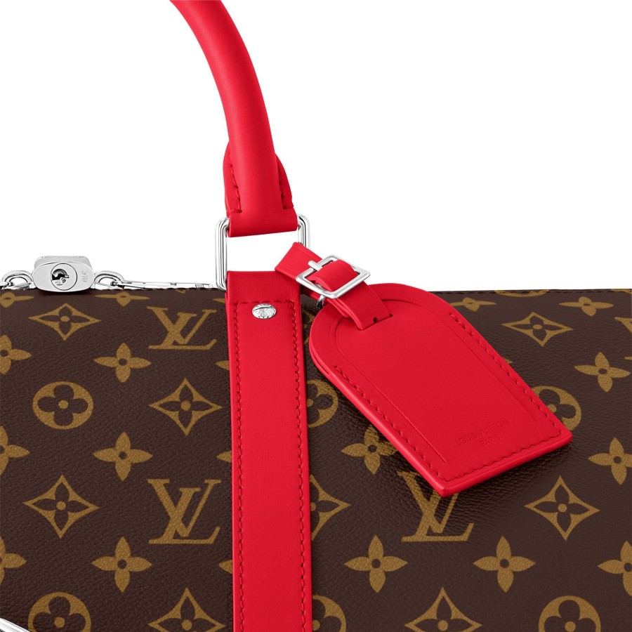 Women Louis Vuitton Travel Bags | Keepall Bandouliere 50 Red