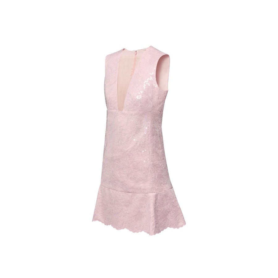 Women Louis Vuitton Dresses | Sequin Lace Mini Dress Pink