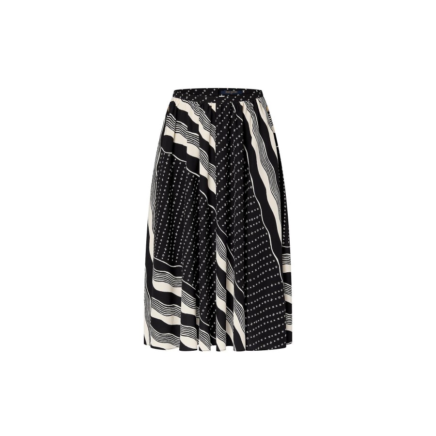 Women Louis Vuitton Skirts And Shorts | Monogram Wave Midi Skirt