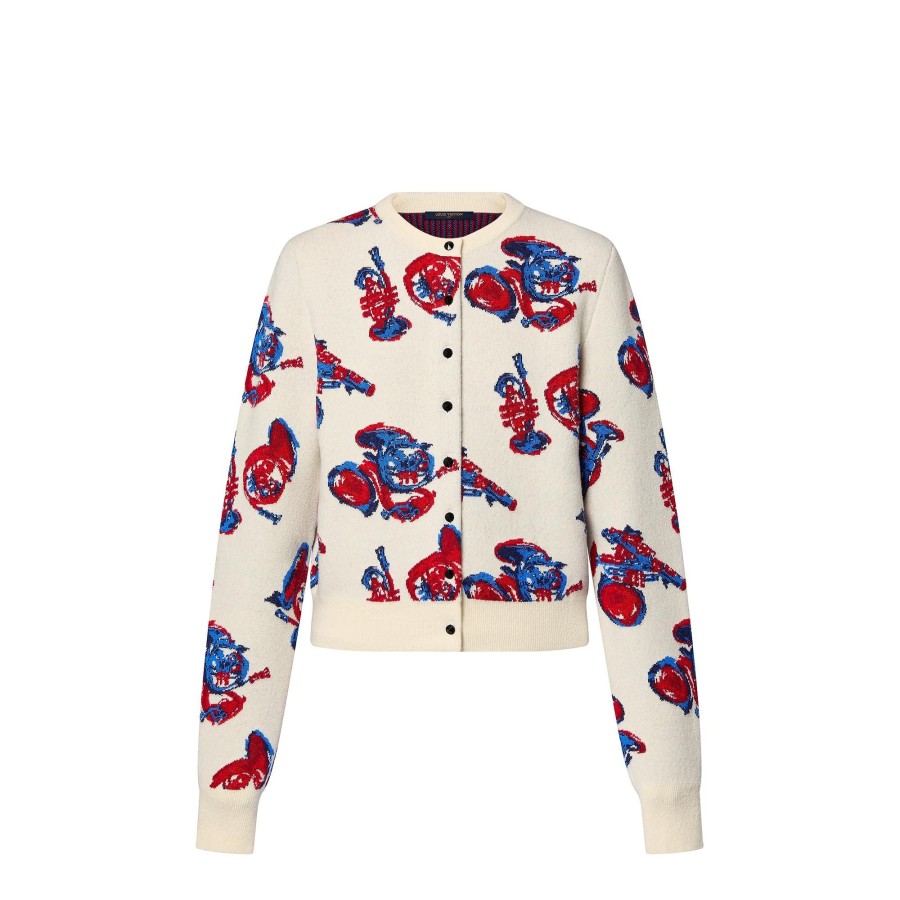 Women Louis Vuitton Knitwear | Trumpet Jacquard Cardigan