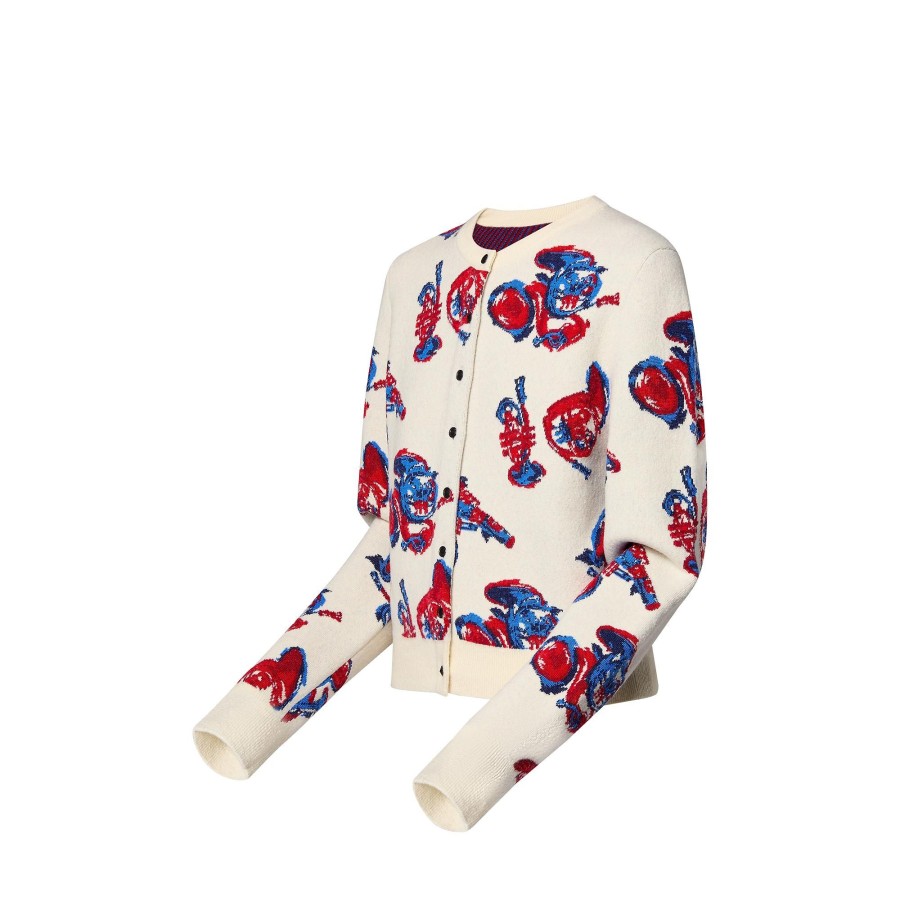 Women Louis Vuitton Knitwear | Trumpet Jacquard Cardigan