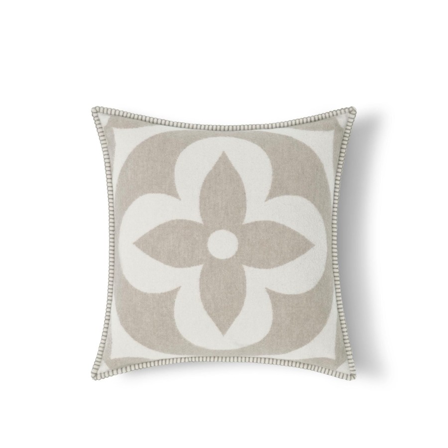 Women Louis Vuitton Home Textiles | Lv Medallion Cushion Greige