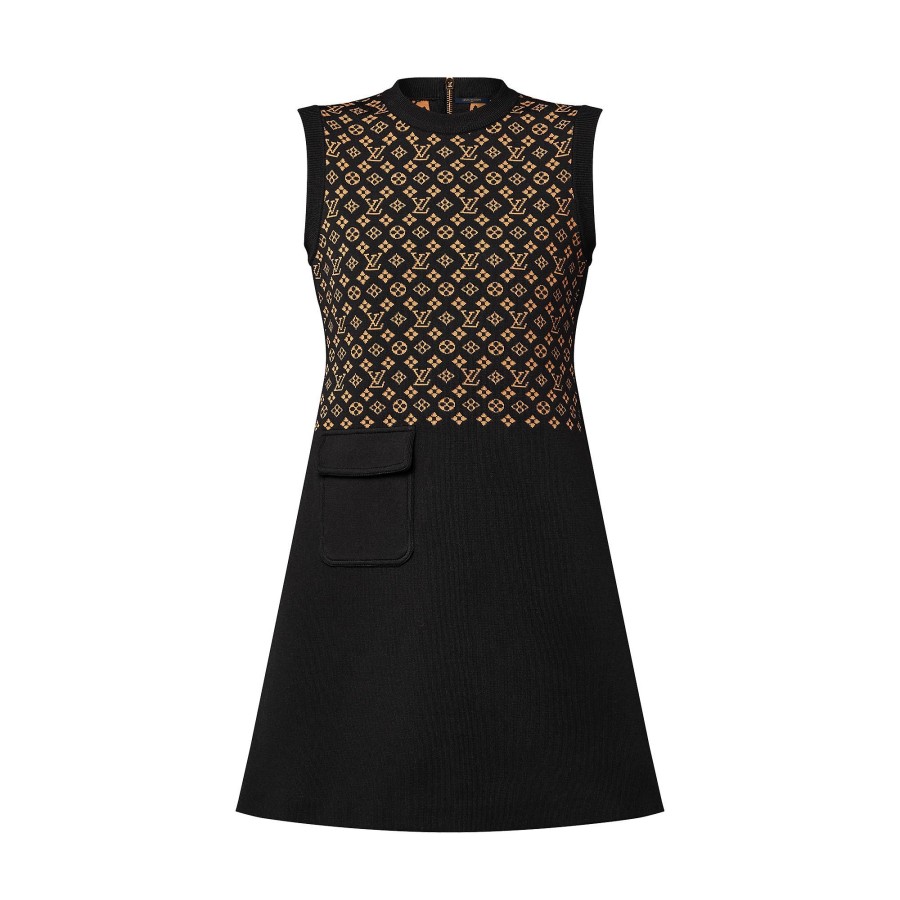 Women Louis Vuitton Dresses | Monogram Jacquard Knit Dress