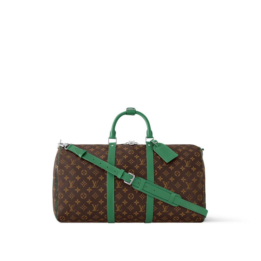 Women Louis Vuitton Travel Bags | Keepall Bandouliere 50 Green