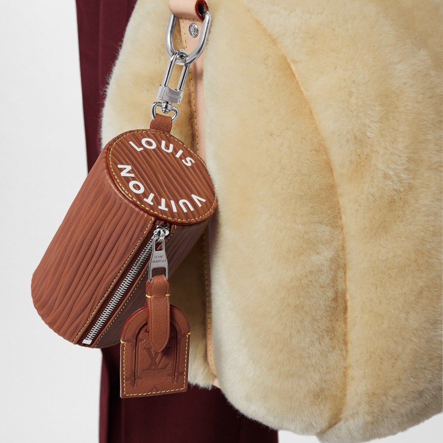 Men Louis Vuitton Key Holders And Bag Charms | Soft Polochon Pouch Key Holder And Bag Charm