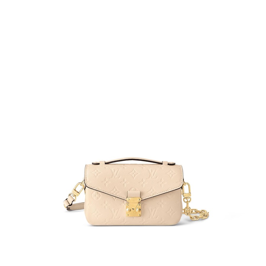 Women Louis Vuitton Leather Bags | Pochette Metis East West Cream