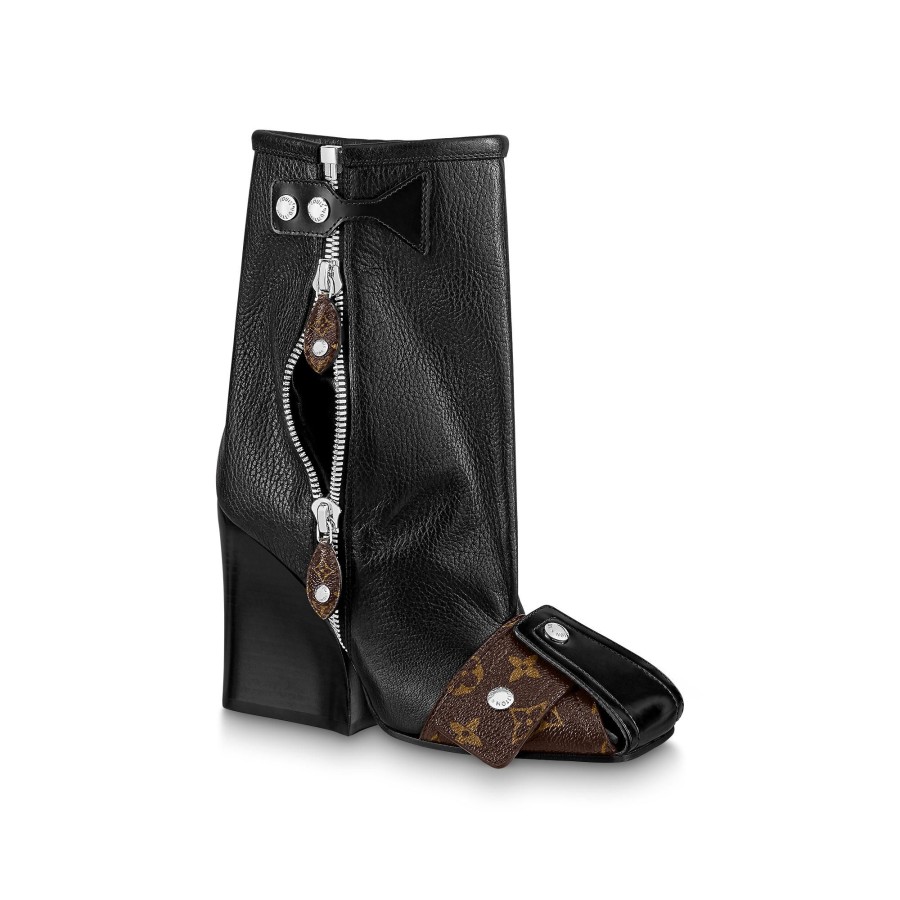 Women Louis Vuitton Boots And Booties | Patti Wedge Half Boot