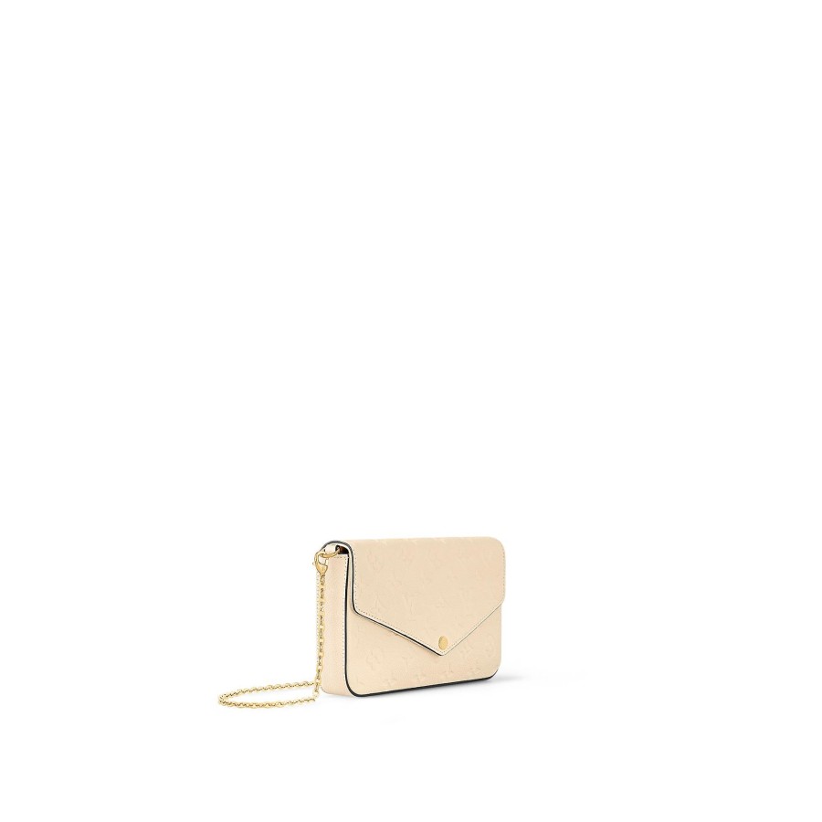 Women Louis Vuitton Leather Bags | Felicie Pochette Cream