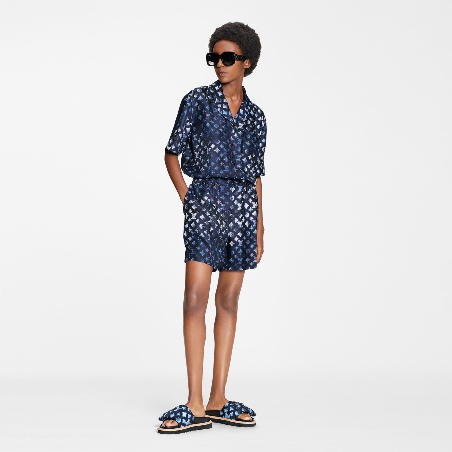 Women Louis Vuitton Dresses | Mahina Monogram Short-Sleeved Playsuit