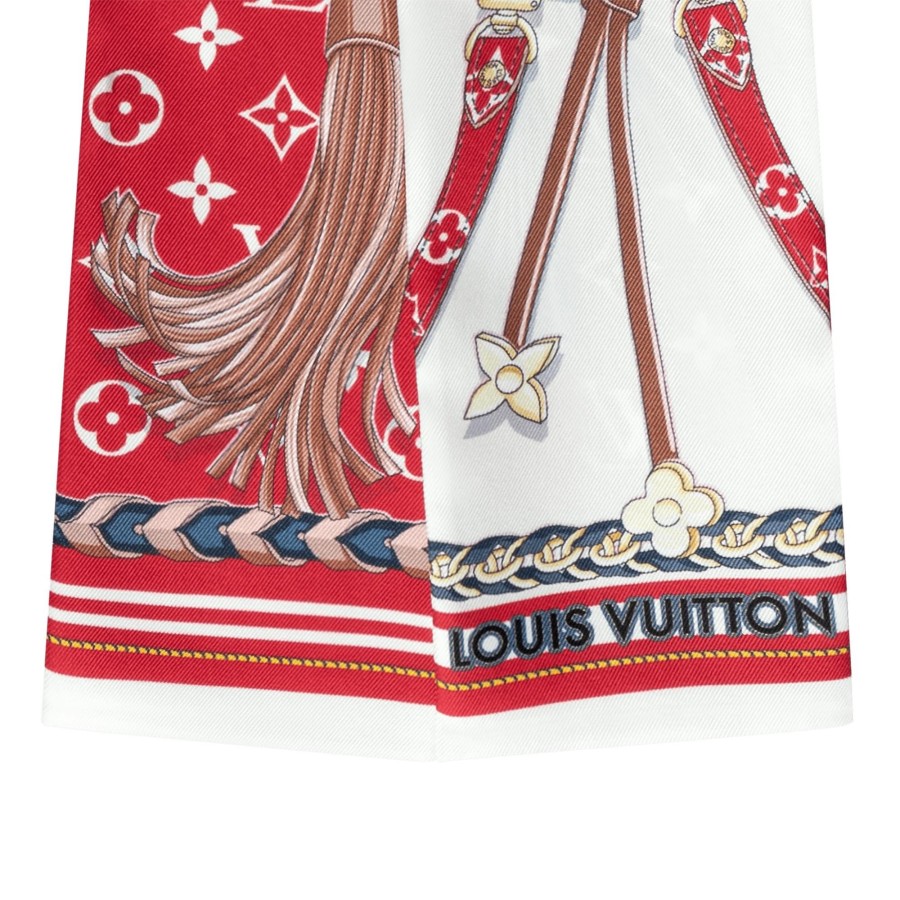 Women Louis Vuitton Silk Squares And Bandeaus | Mix And Straps Bandeau Red