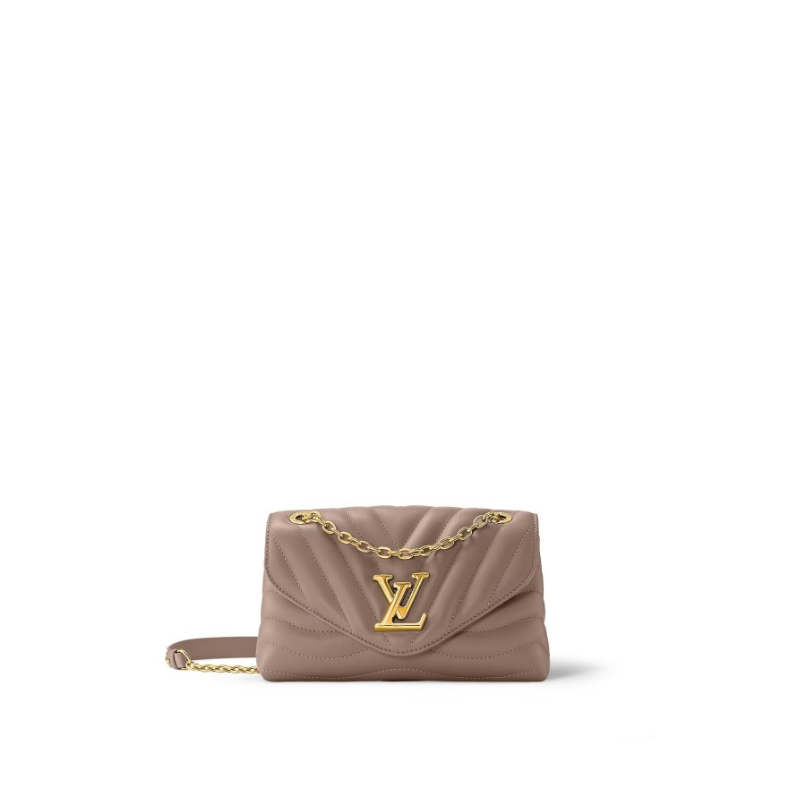 Women Louis Vuitton Chain Bags And Clutches | New Wave Chain Bag Mm Taupe