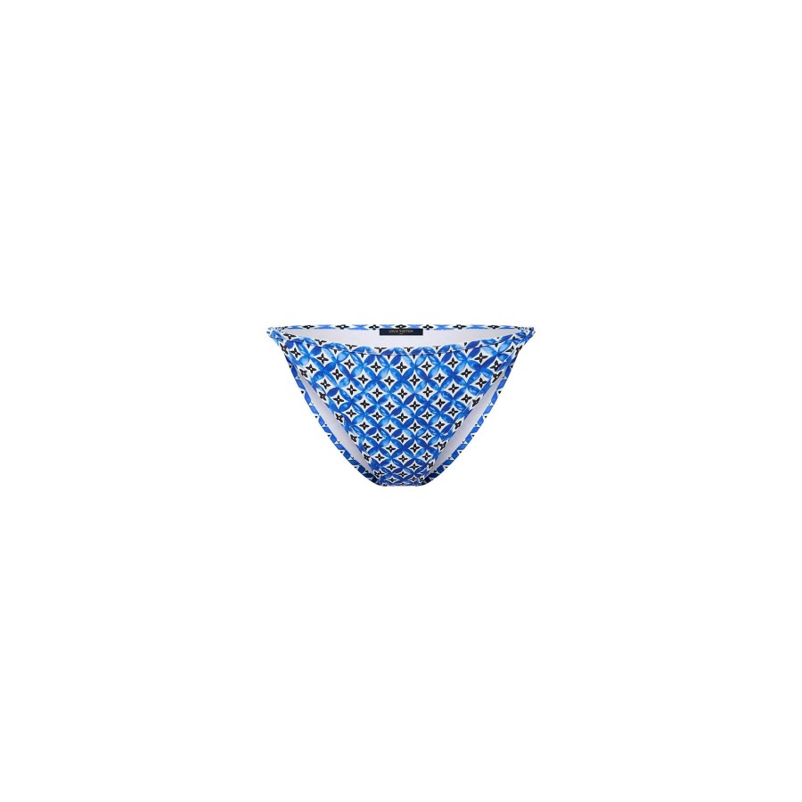 Women Louis Vuitton Swimwear | Monogram Flower Tile Bikini Bottoms Blue