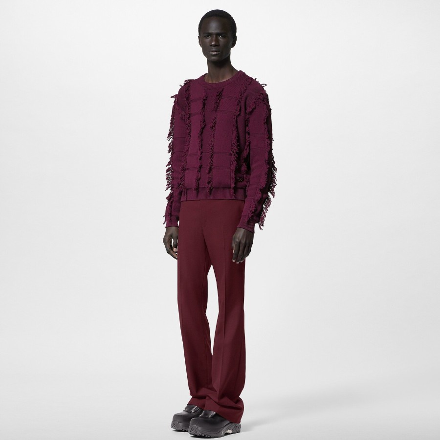 Men Louis Vuitton Pants | Classic Wool And Silk Blend Pants