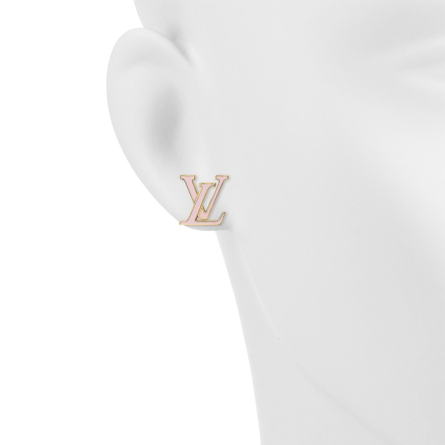 Women Louis Vuitton Earrings | Lv Iconic Enamel Earrings Pink