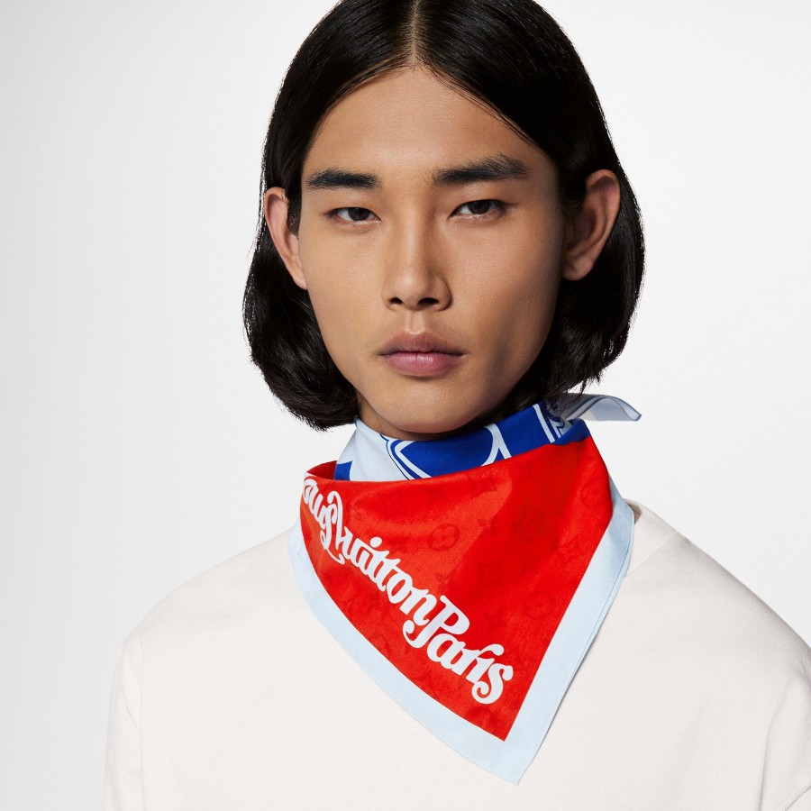 Men Louis Vuitton Scarves | Show Ss23 Set Of 3 Bandanas