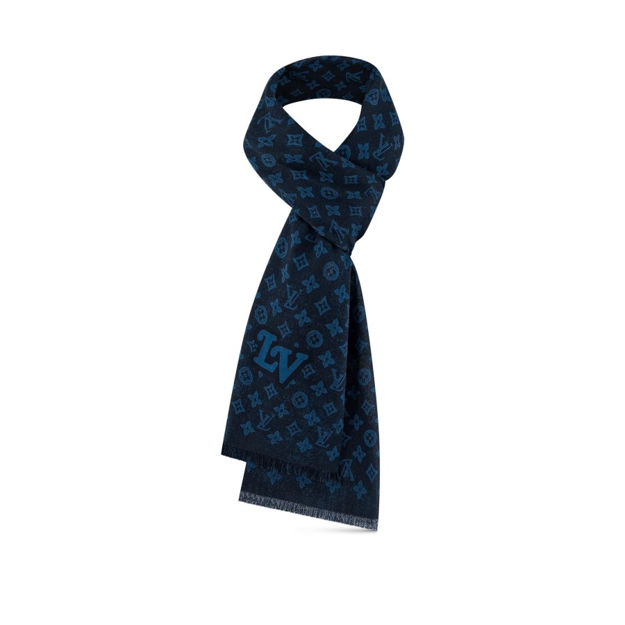 Men Louis Vuitton Scarves | Monogram Record Stole