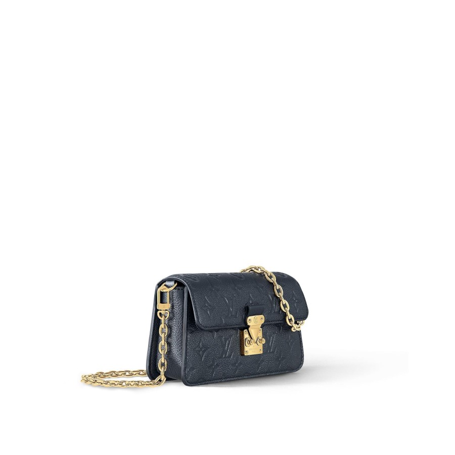 Women Louis Vuitton Chain Bags And Clutches | Wallet On Chain Metis Navy