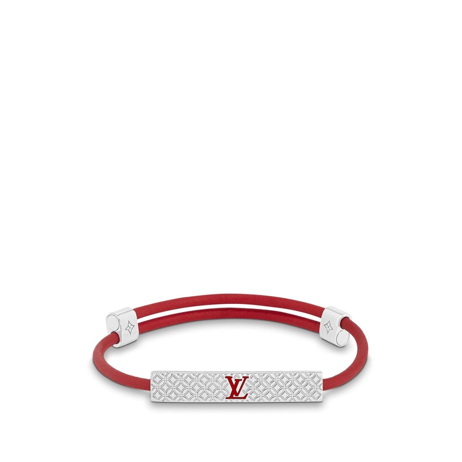 Men Louis Vuitton Bracelets | Champs Elysees Bracelet Red