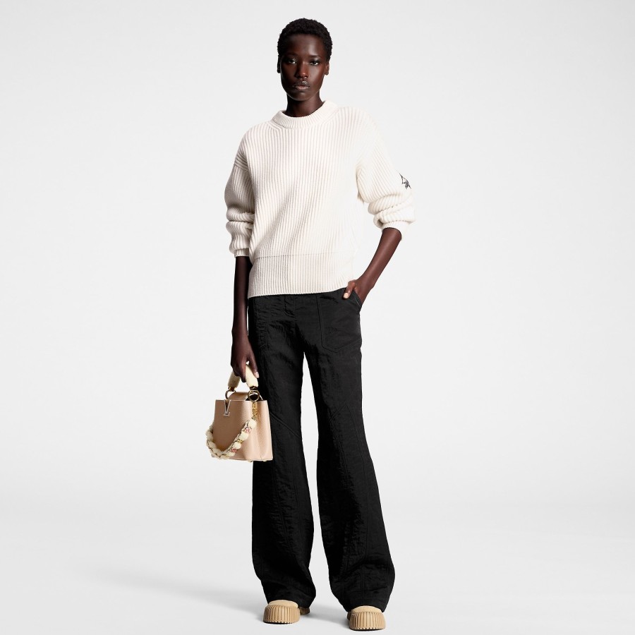 Women Louis Vuitton Pants | Crinkled Nylon Flared Ski Pants