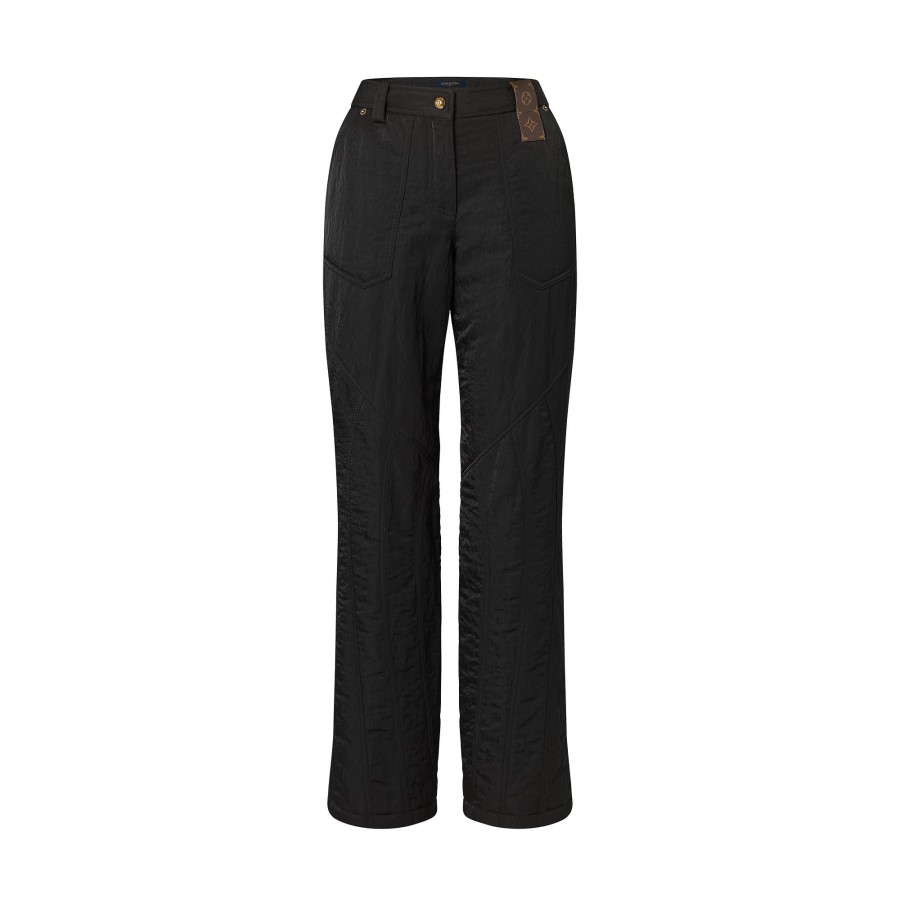 Women Louis Vuitton Pants | Crinkled Nylon Flared Ski Pants