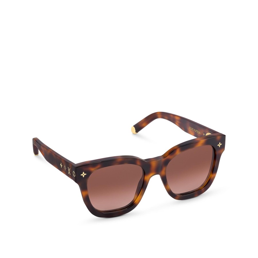 Women Louis Vuitton Sunglasses | My Monogram Square Sunglasses Dark Tortoise