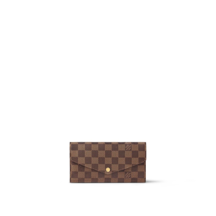 Women Louis Vuitton Long Wallets | Sarah Wallet Brown