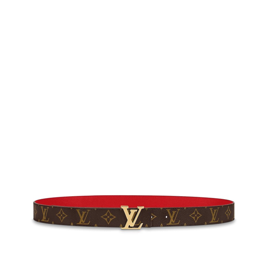 Women Louis Vuitton Belts | Lv Initiales 30Mm Reversible Belt Red