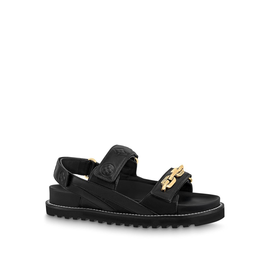 Women Louis Vuitton Sandals And Espadrilles | Paseo Flat Comfort Sandal