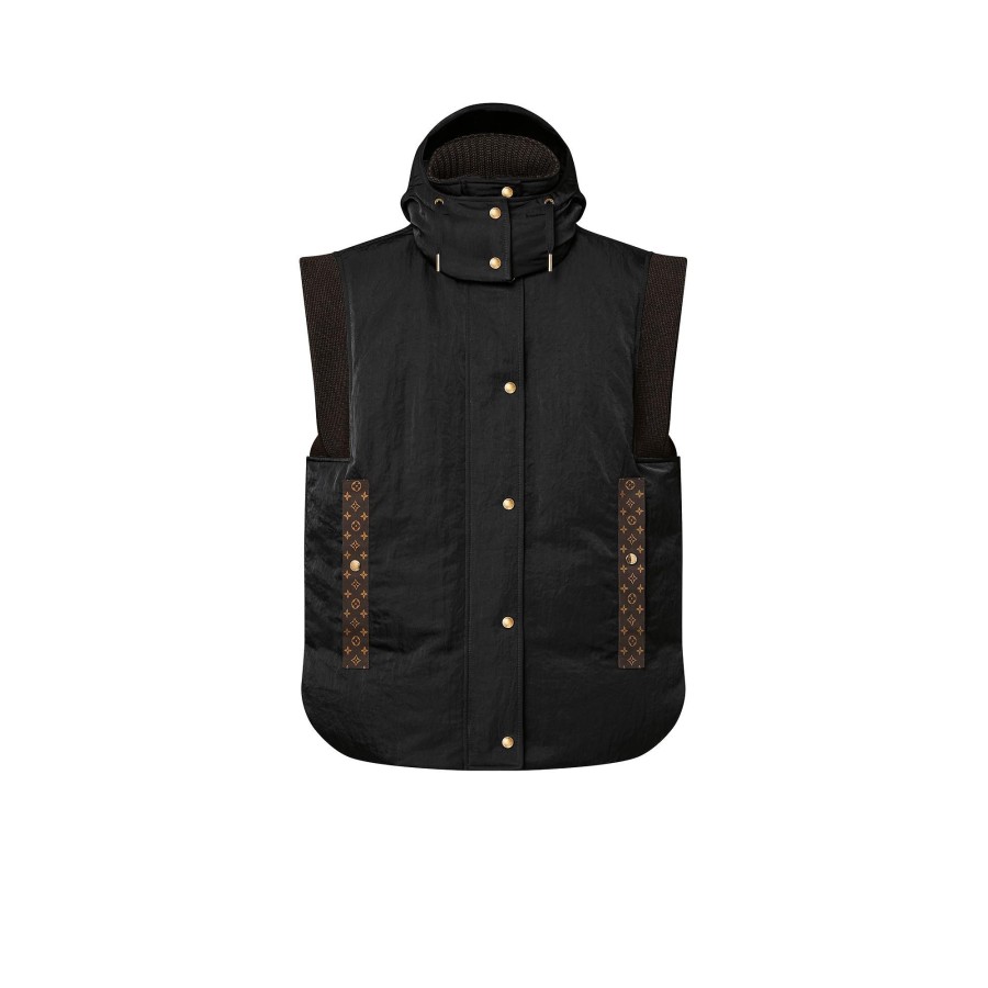 Women Louis Vuitton Coats And Jackets | Monogram Accent Sleeveless Jacket