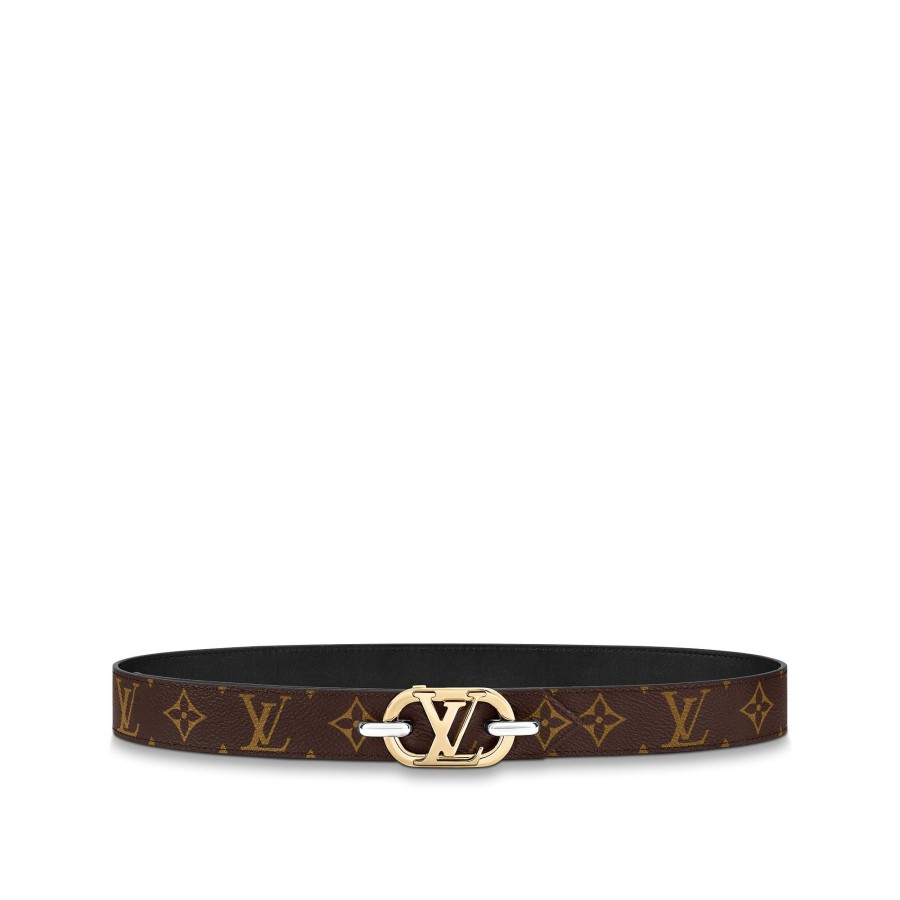 Women Louis Vuitton Belts | Everyday Chain Lv 30Mm Reversible Belt