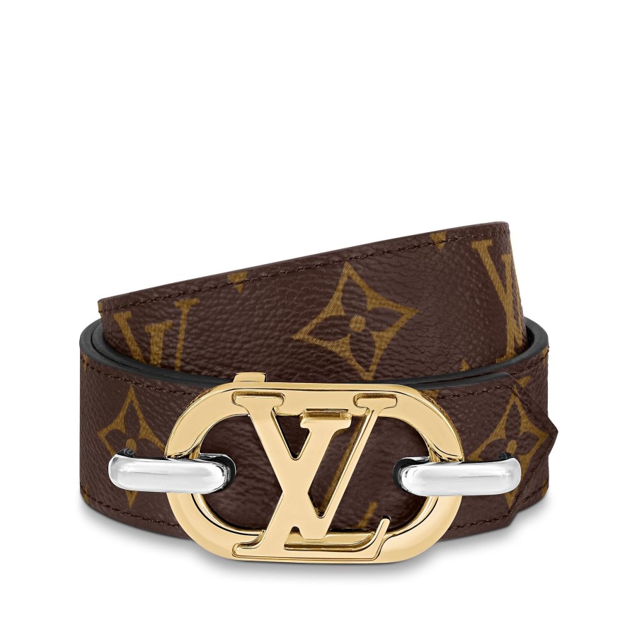 Women Louis Vuitton Belts | Everyday Chain Lv 30Mm Reversible Belt